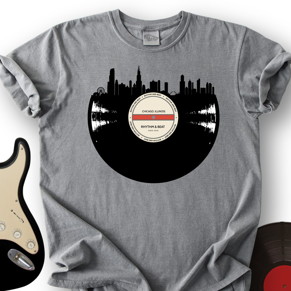 Vinyl Skyline Chicago T-Shirt product image 1