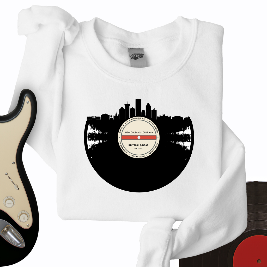 Vinyl Skyline New Orleans Crewneck product image 3