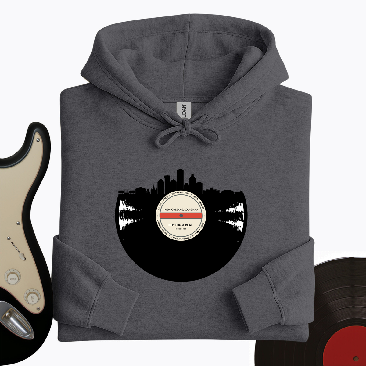 Vinyl Skyline New Orleans Hoodie product image 2