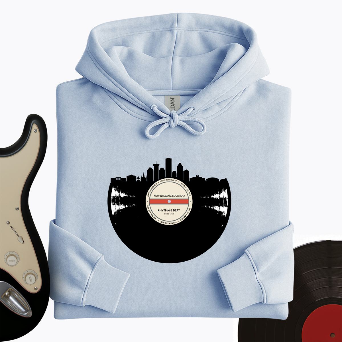 Vinyl Skyline New Orleans Hoodie product image 9