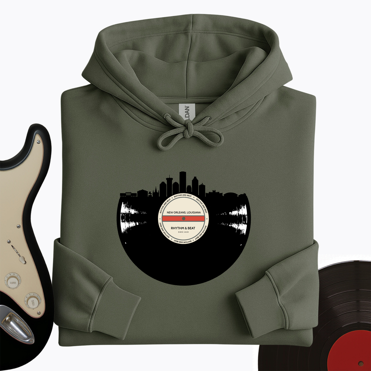 Vinyl Skyline New Orleans Hoodie product image 8