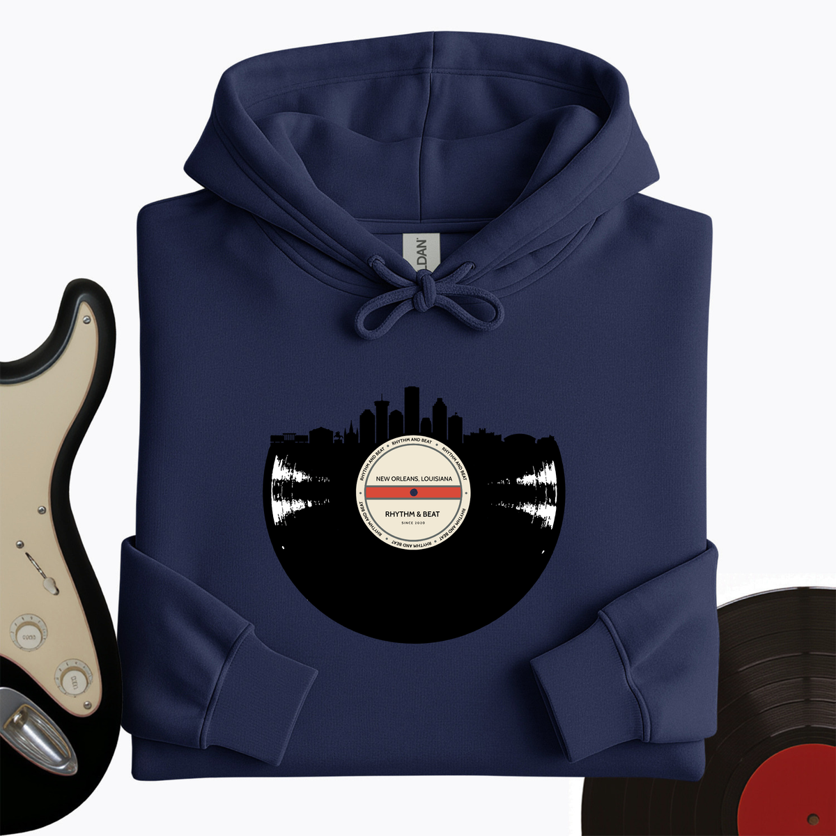 Vinyl Skyline New Orleans Hoodie product image 4