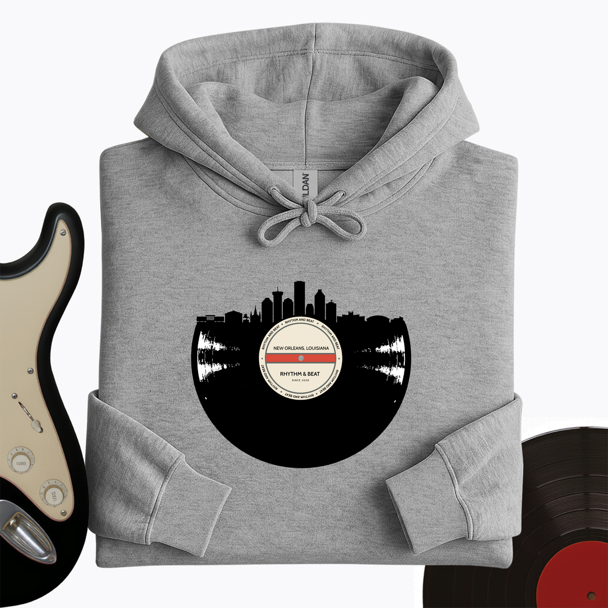 Vinyl Skyline New Orleans Hoodie product image 1