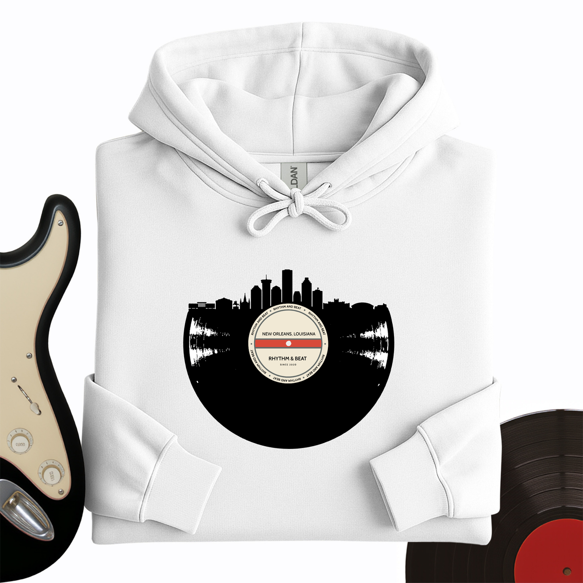 Vinyl Skyline New Orleans Hoodie product image 5