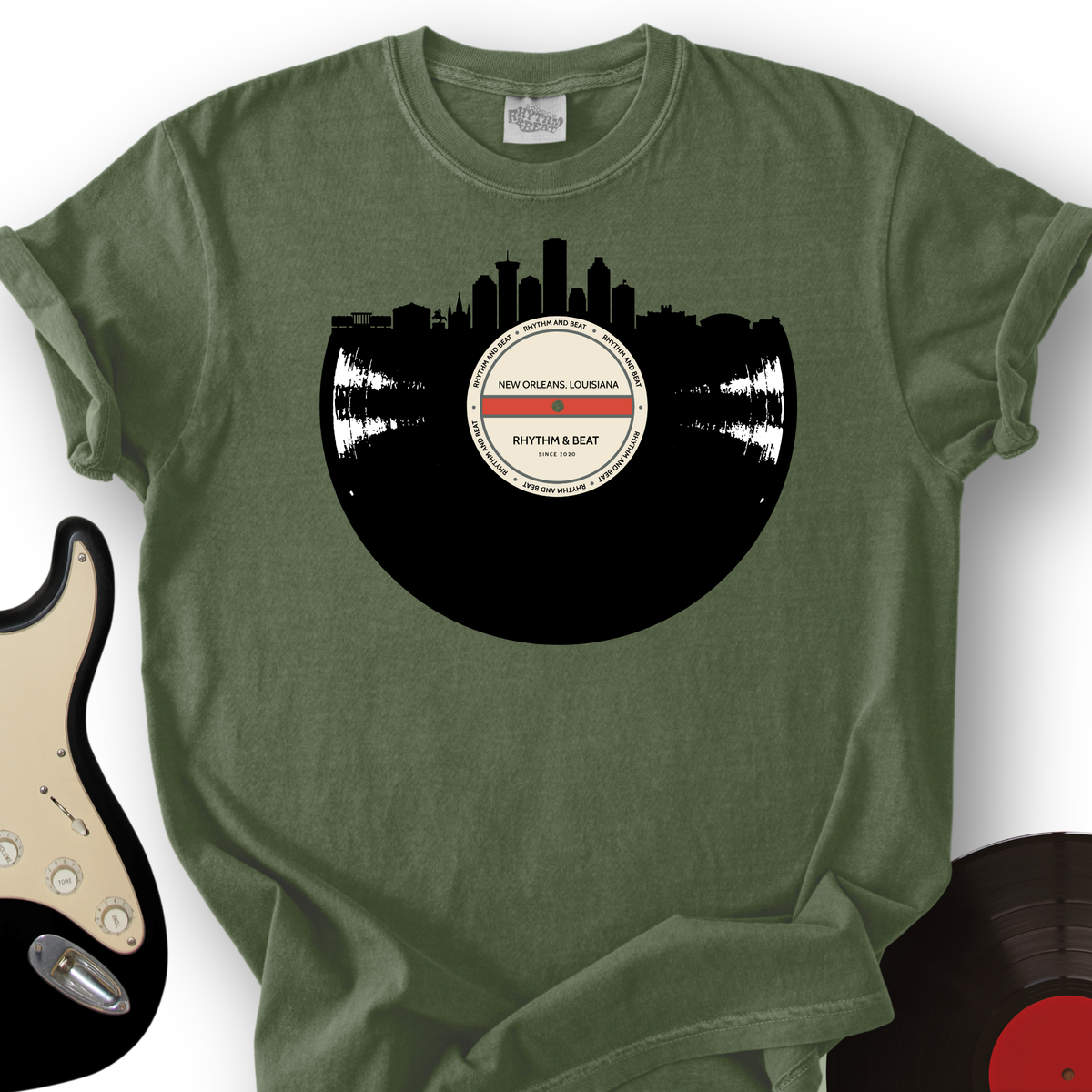 Vinyl Skyline New Orleans T-Shirt product image 6