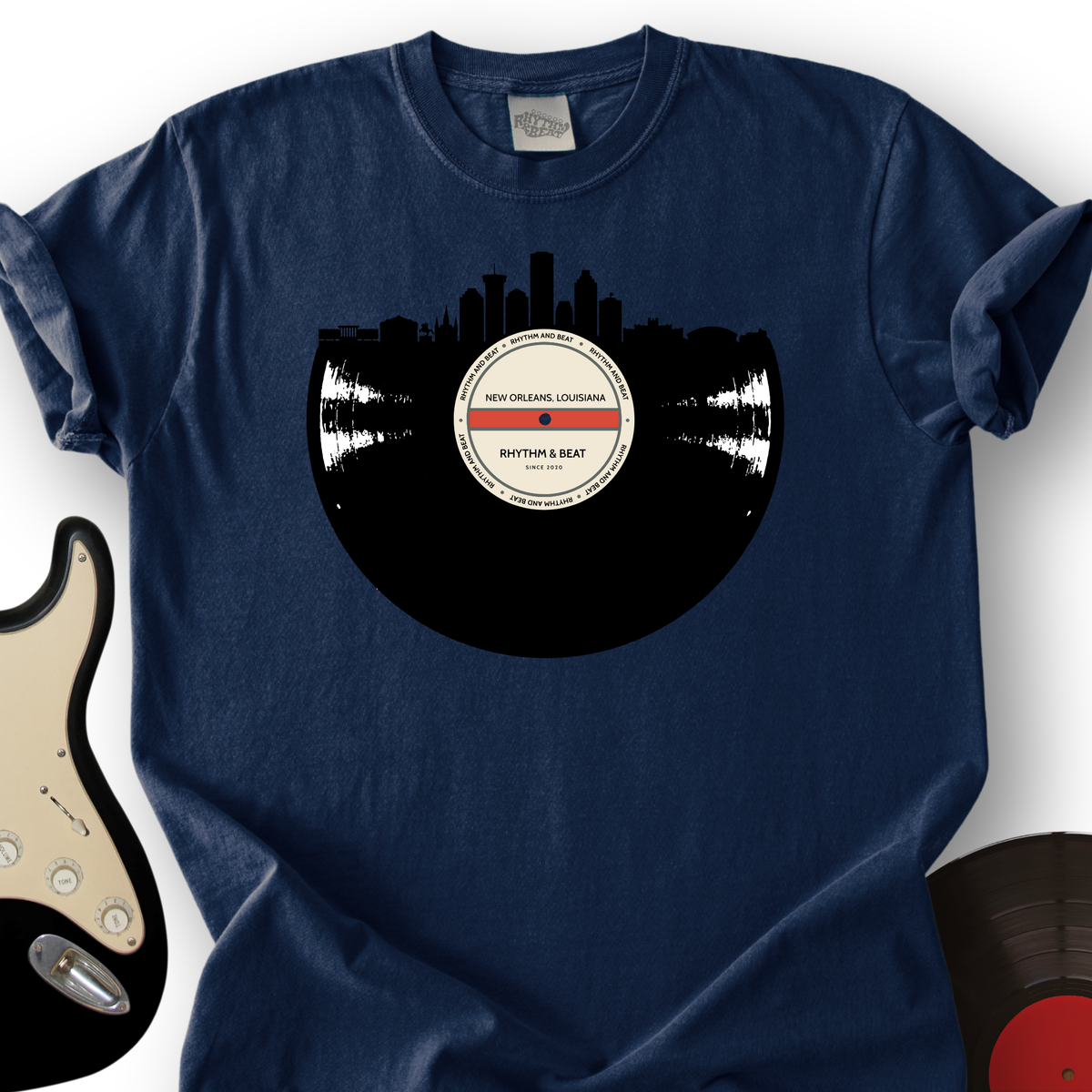 Vinyl Skyline New Orleans T-Shirt product image 4