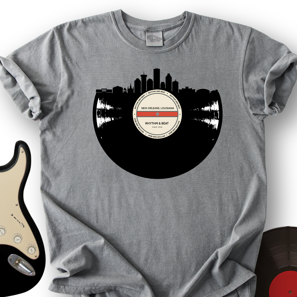 Vinyl Skyline New Orleans T-Shirt product image 2