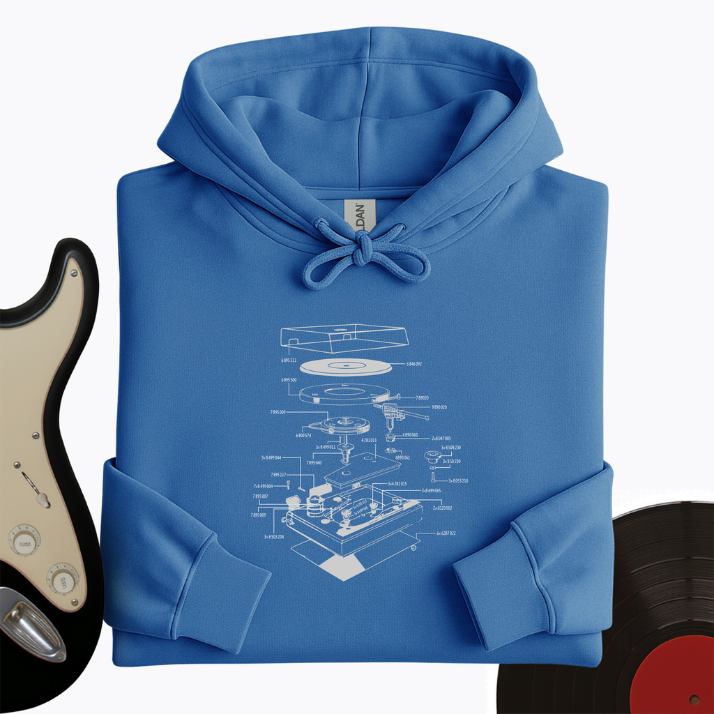 Vinyl Turntable Diagram Hoodie product image 8