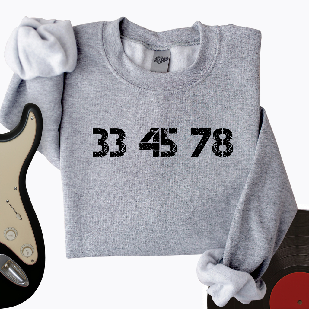33-45-78 RPM Turntable Crewneck product image 1