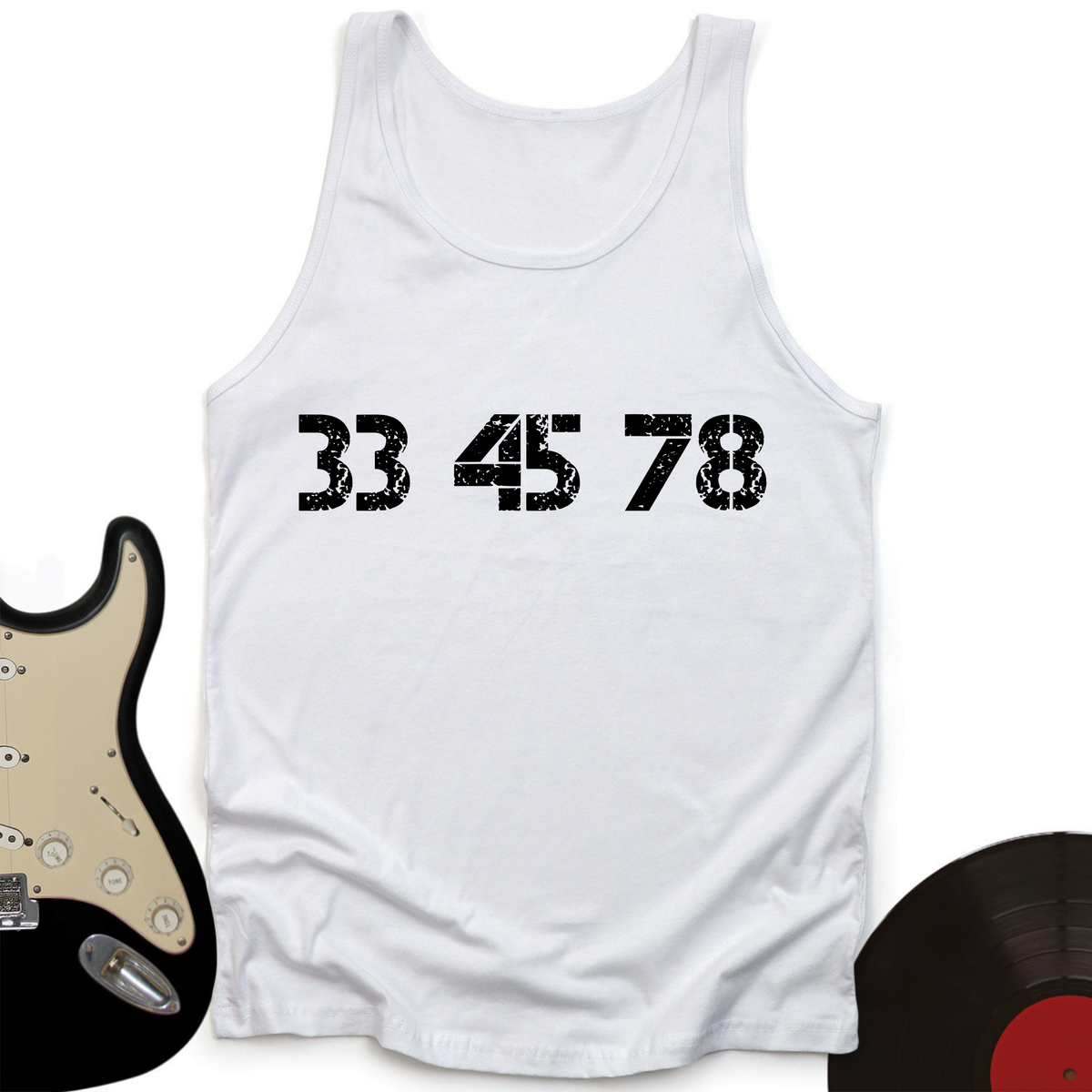 33-45-78 RPM Turntable Tank Top