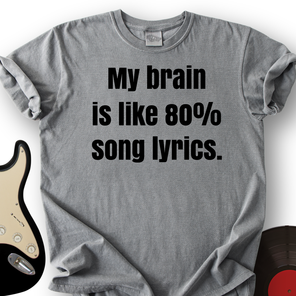 Brain of Lyrics T-Shirt product image 5
