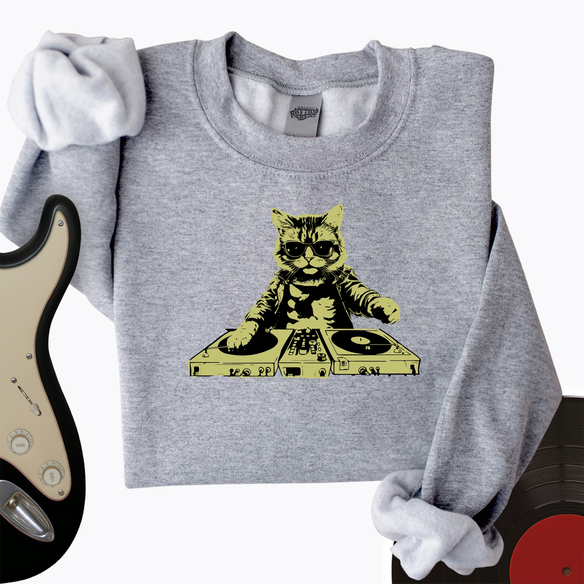 Cat DJ Crewneck product image 3
