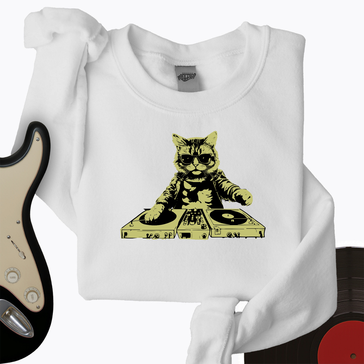 Cat DJ Crewneck product image 4