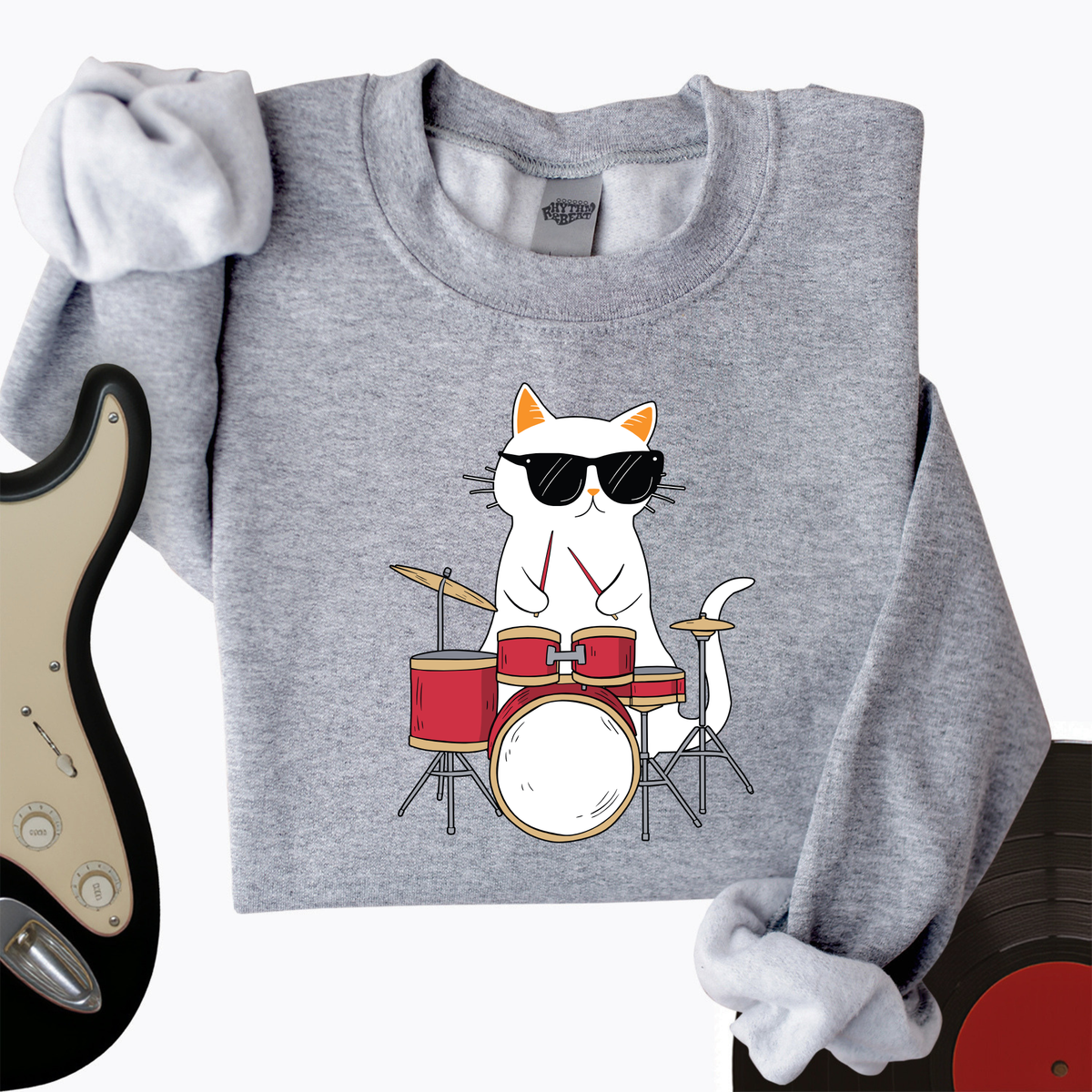 Drummer Cat Crewneck product image 2