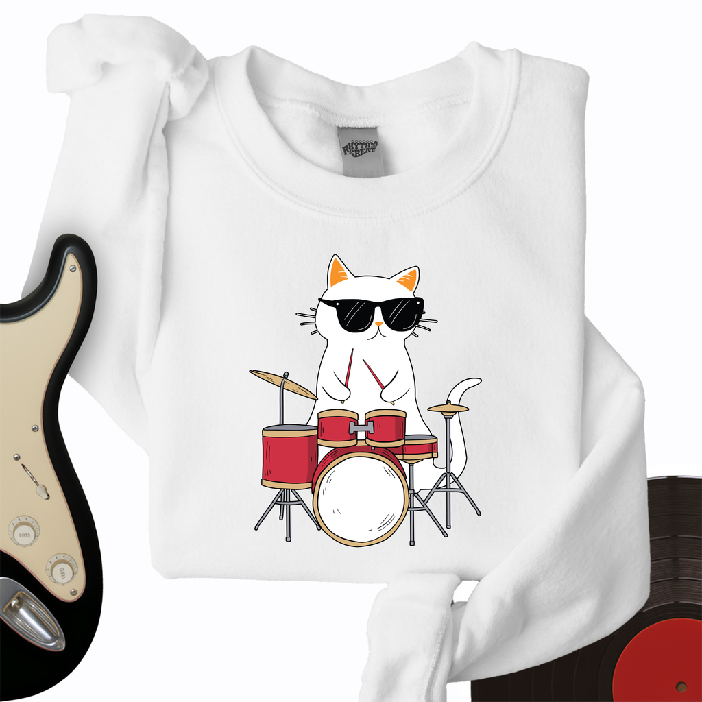Drummer Cat Crewneck product image 3