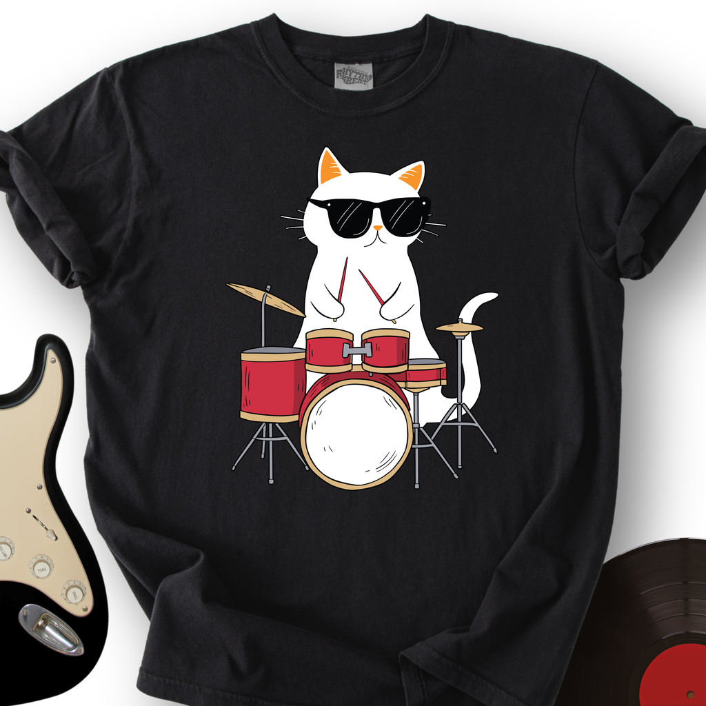 Drummer Cat T-Shirt product image 6