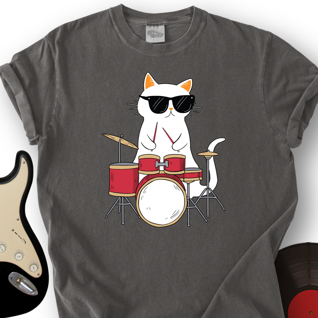 Drummer Cat T-Shirt product image 2