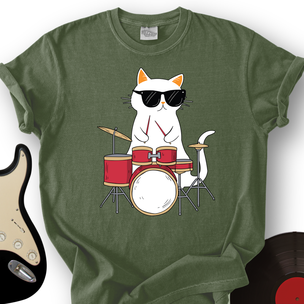 Drummer Cat T-Shirt product image 7
