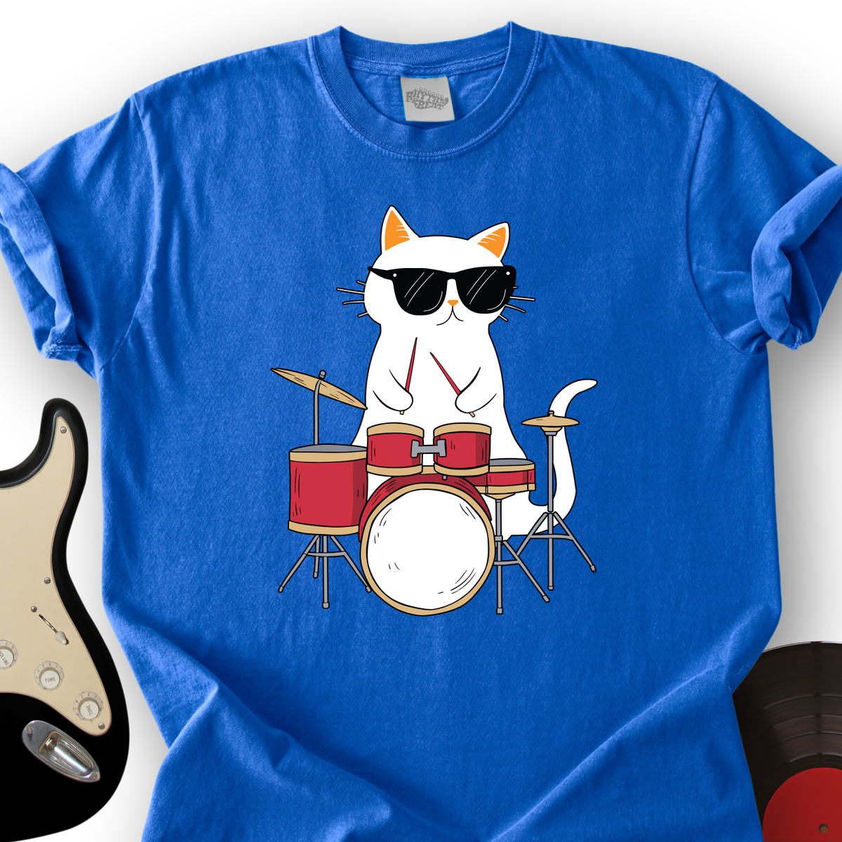 Drummer Cat T-Shirt product image 1