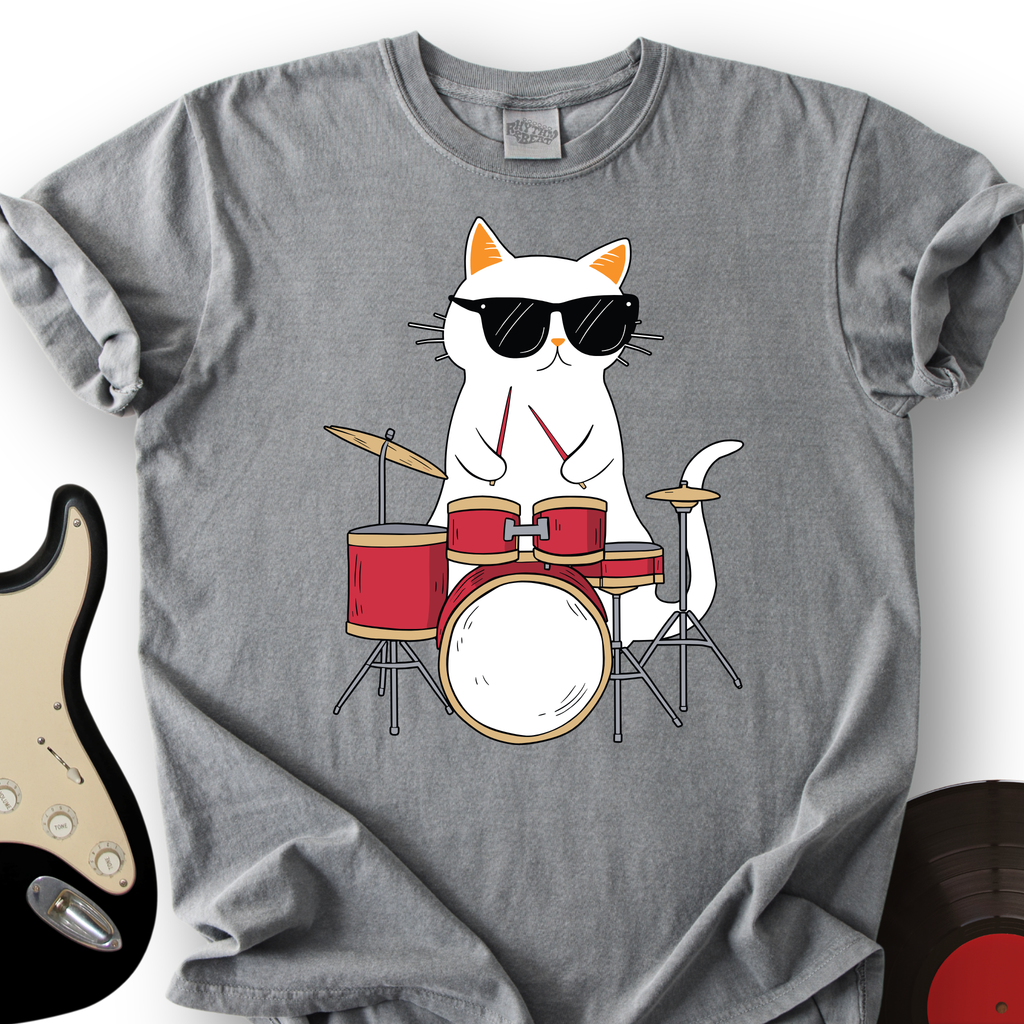 Drummer Cat T-Shirt product image 4