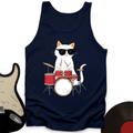 Drummer Cat Tank Top