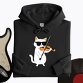 Cat Playing Violin Hoodie product image 1