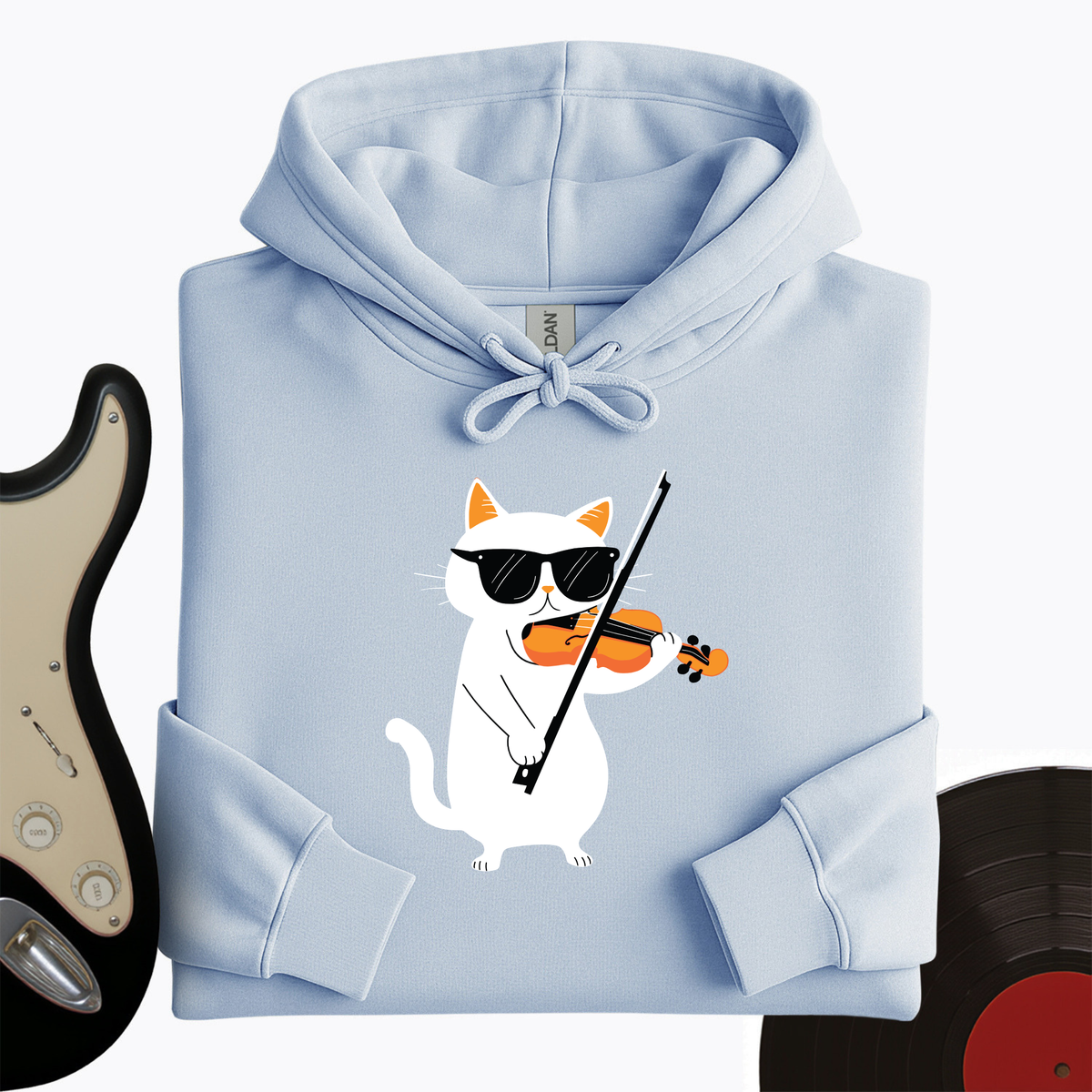 Cat Playing Violin Hoodie product image 9
