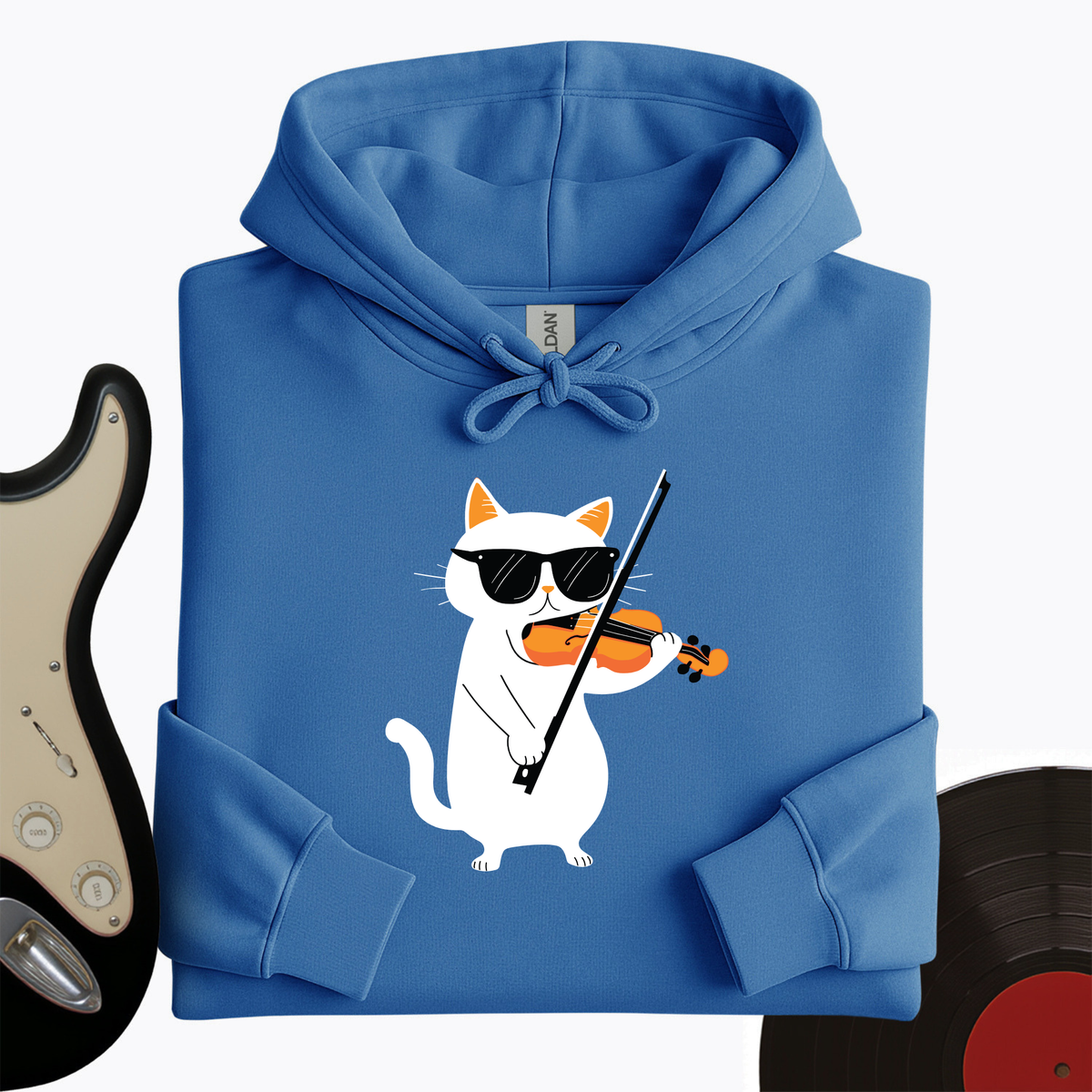 Cat Playing Violin Hoodie product image 7