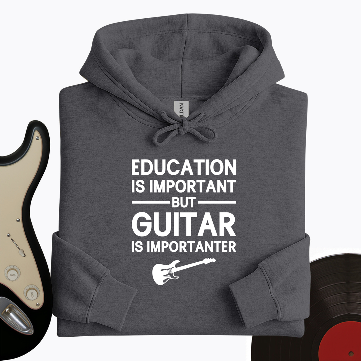 Education Is Important But Guitar Is Importanter Hoodie product image 1