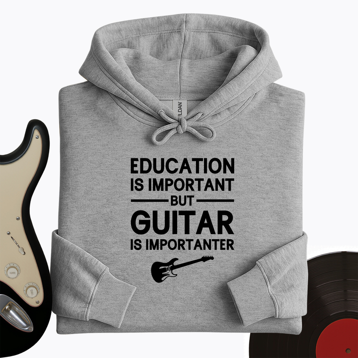 Education Is Important But Guitar Is Importanter Hoodie product image 4