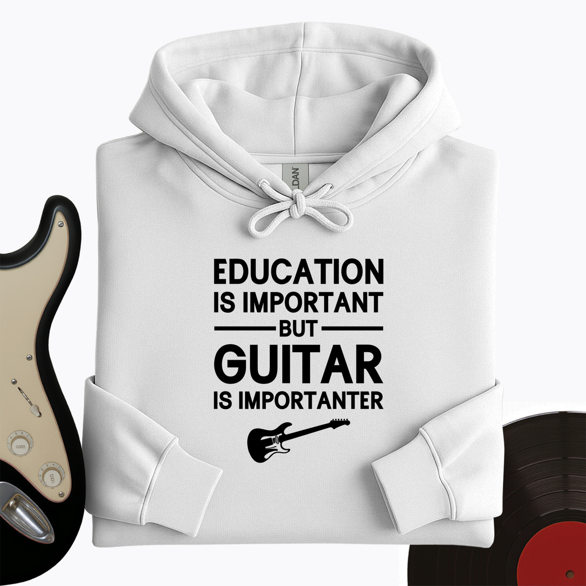 Education Is Important But Guitar Is Importanter Hoodie product image 5