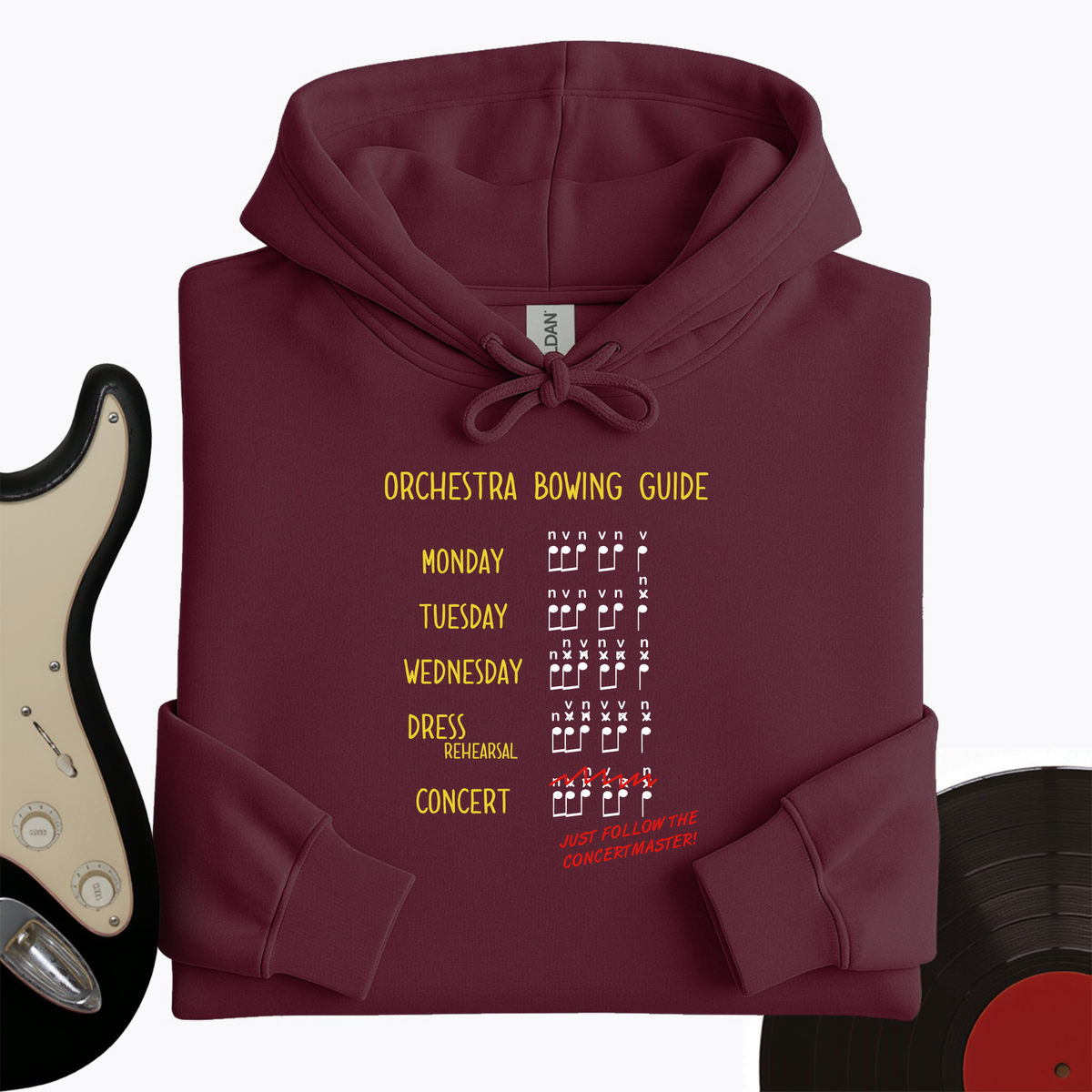 Orchestra Bowing Guide Hoodie product image 2