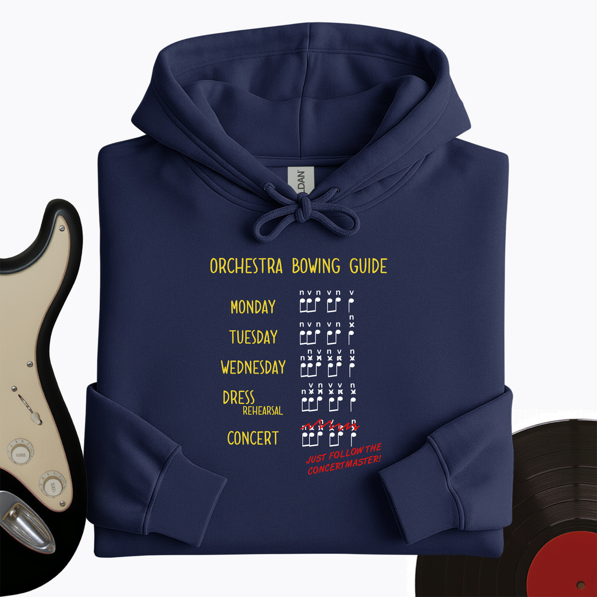 Orchestra Bowing Guide Hoodie product image 3