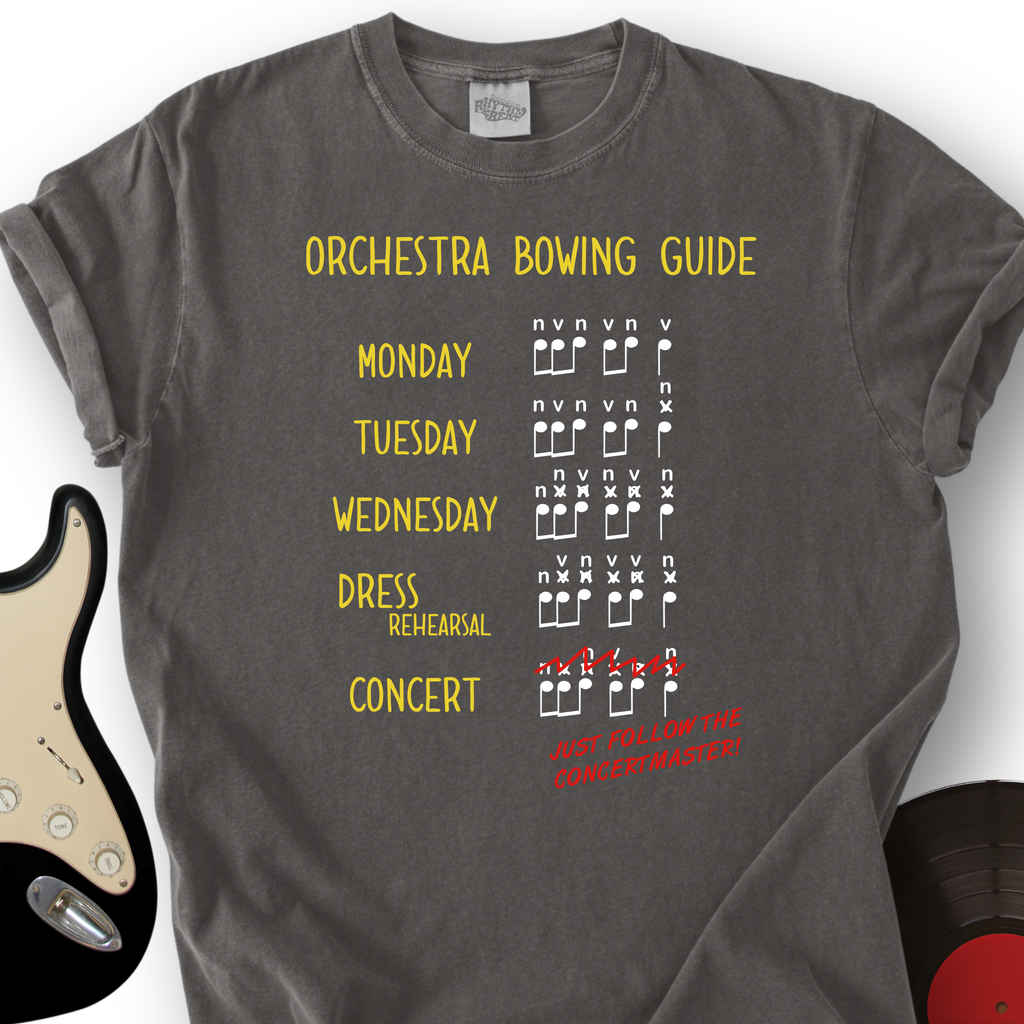 Orchestra Bowing Guide T-Shirt product image 5