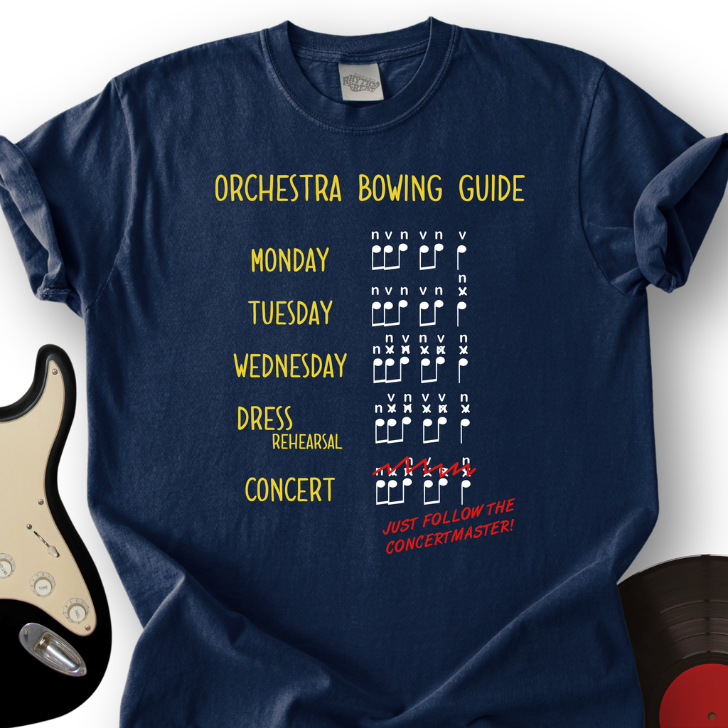 Orchestra Bowing Guide T-Shirt product image 2