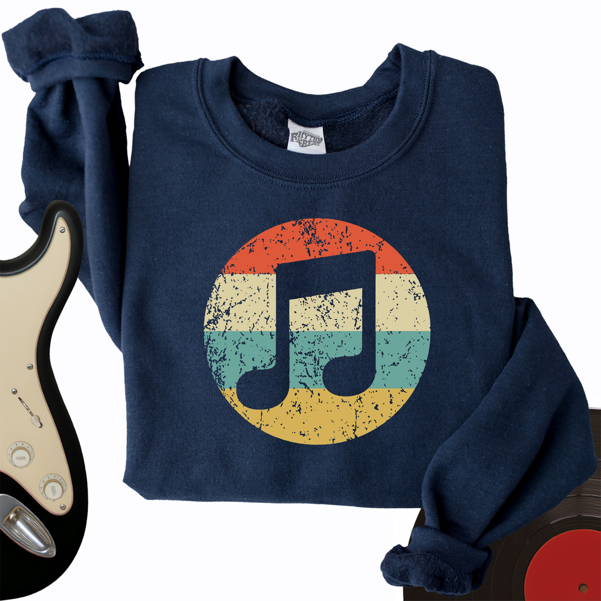 Retro Music Note Crewneck product image 2