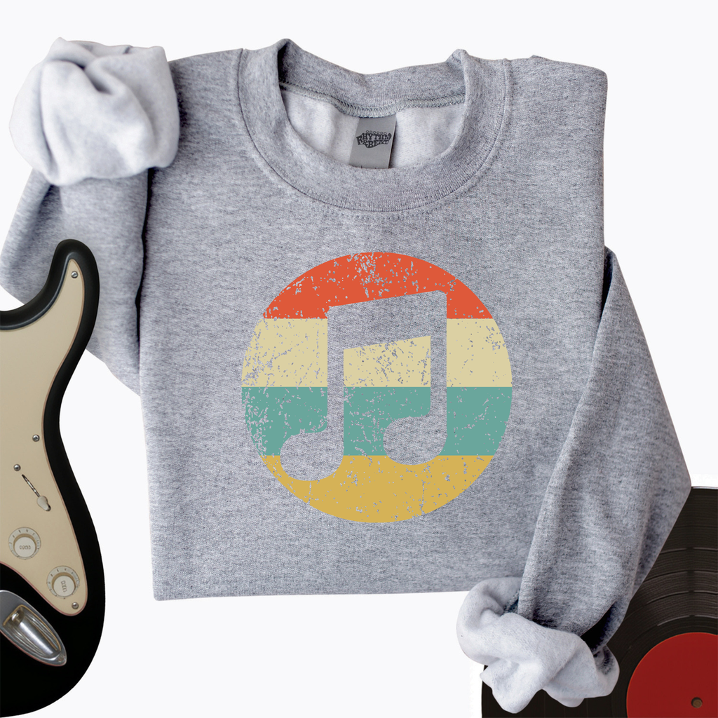 Retro Music Note Crewneck product image 3