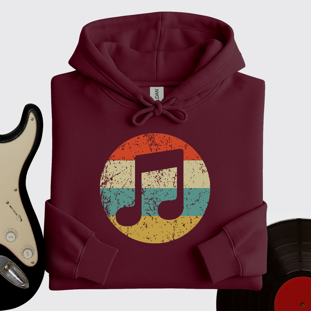 Retro Music Note Hoodie product image 3