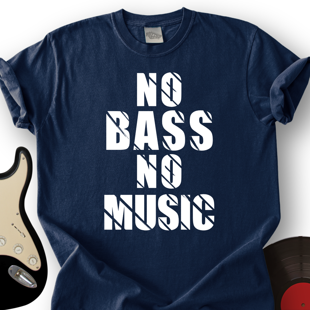 No Bass No Music T-Shirt product image 2