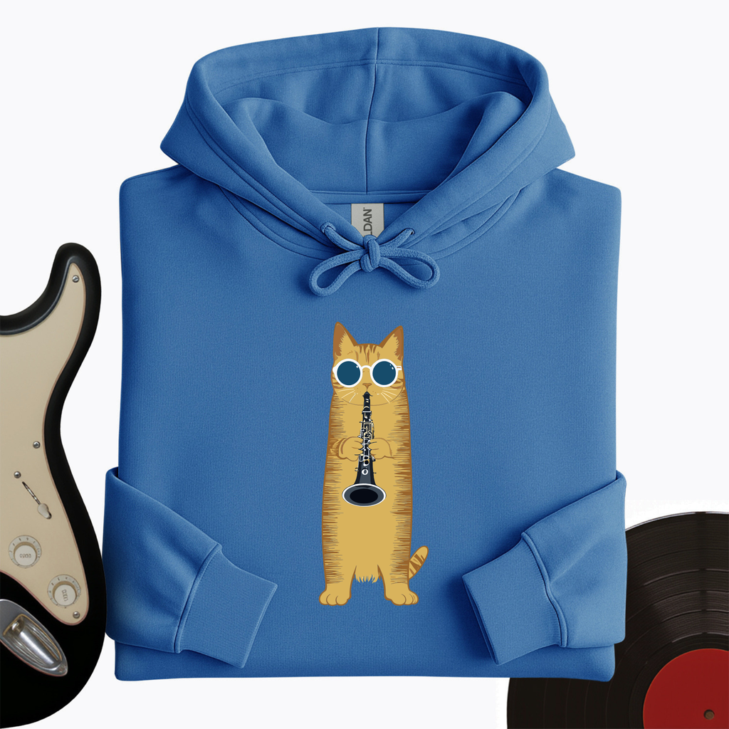 Cat Playing The Clarinet Hoodie product image 8