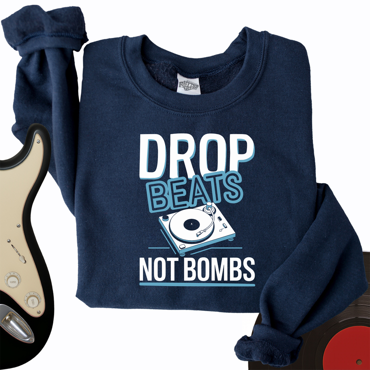 Drop Beats Not Bomb Crewneck product image 2