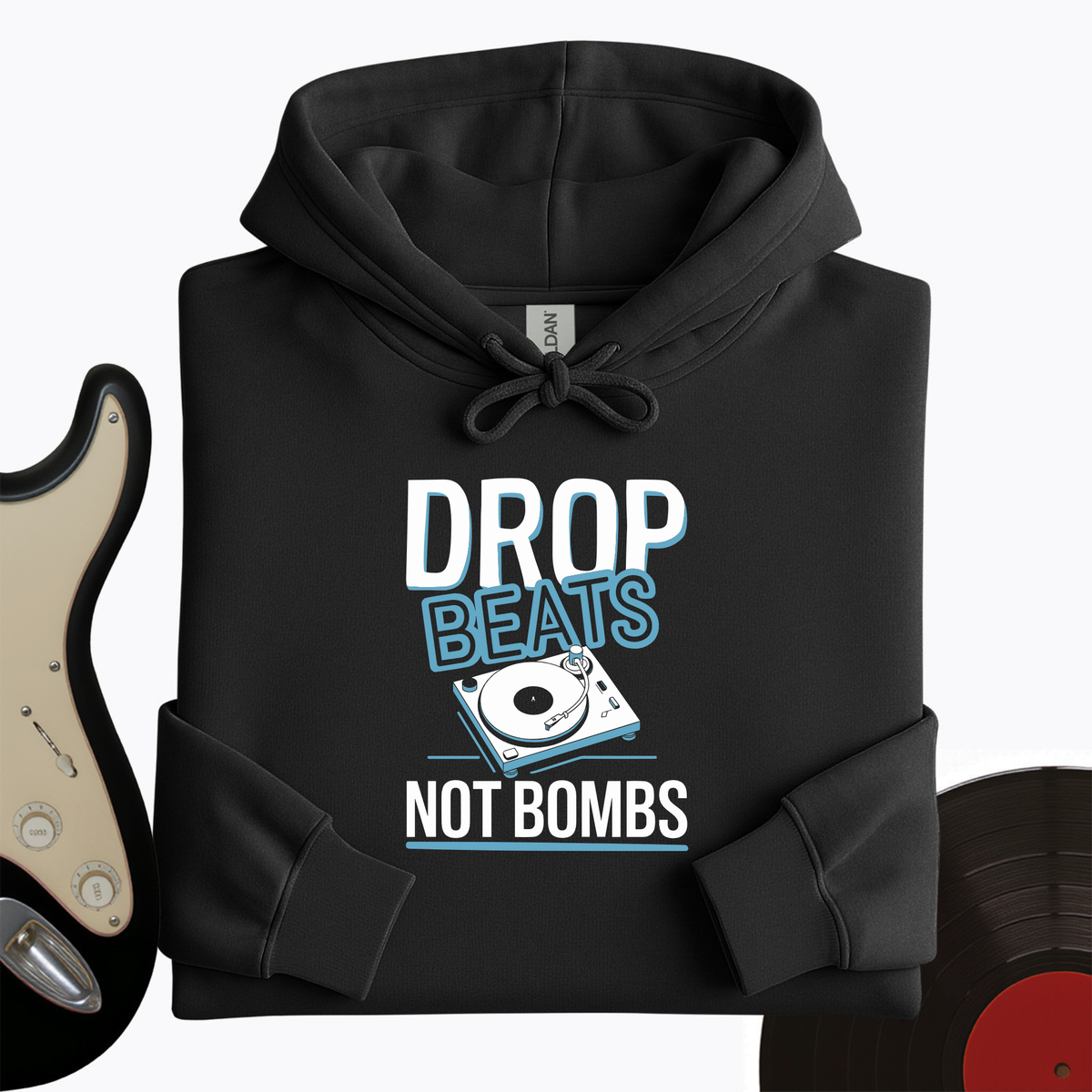 Drop Beats Not Bomb Hoodie product image 4