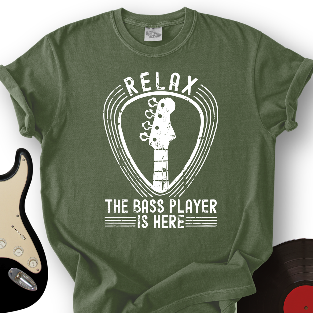 Relax The Bass Player Is Here T-Shirt product image 6