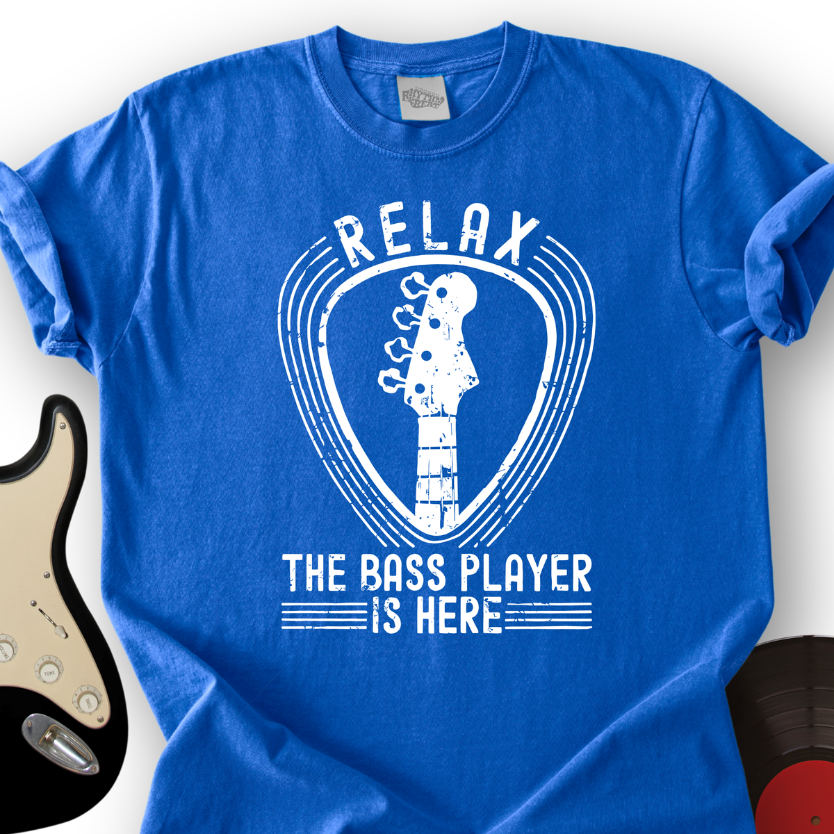 Relax The Bass Player Is Here T-Shirt product image 3