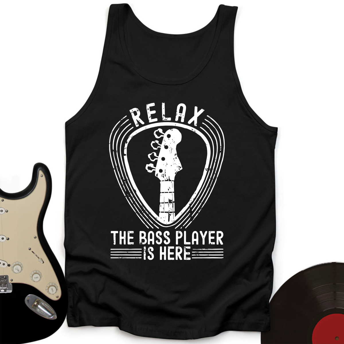 Relax The Bass Player Is Here Tank Top