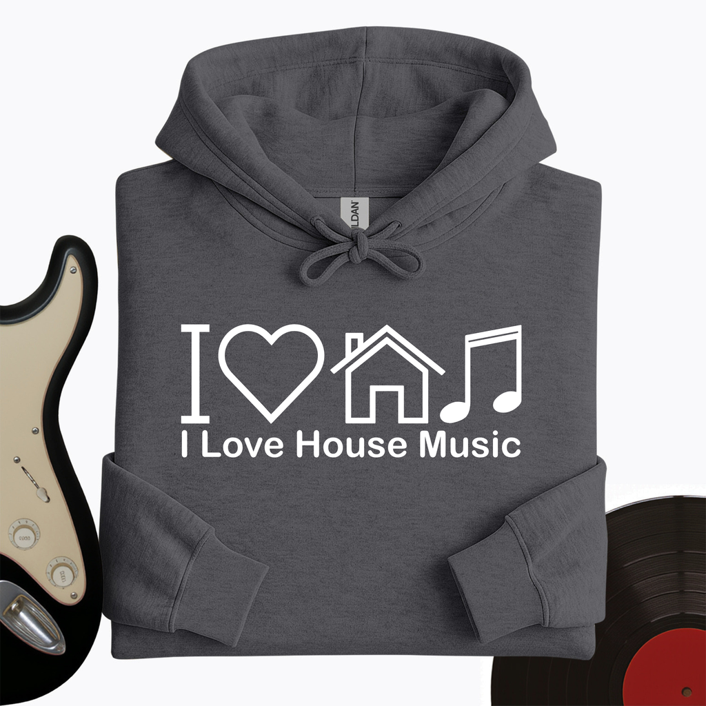 I Love House Music Hoodie product image 2