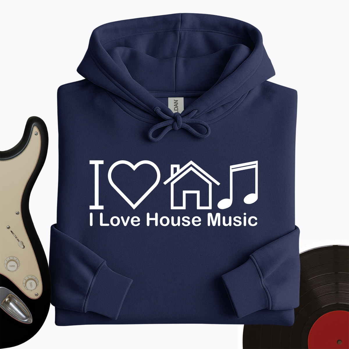 I Love House Music Hoodie product image 4