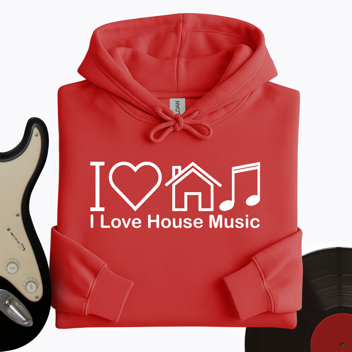 I Love House Music Hoodie product image 8