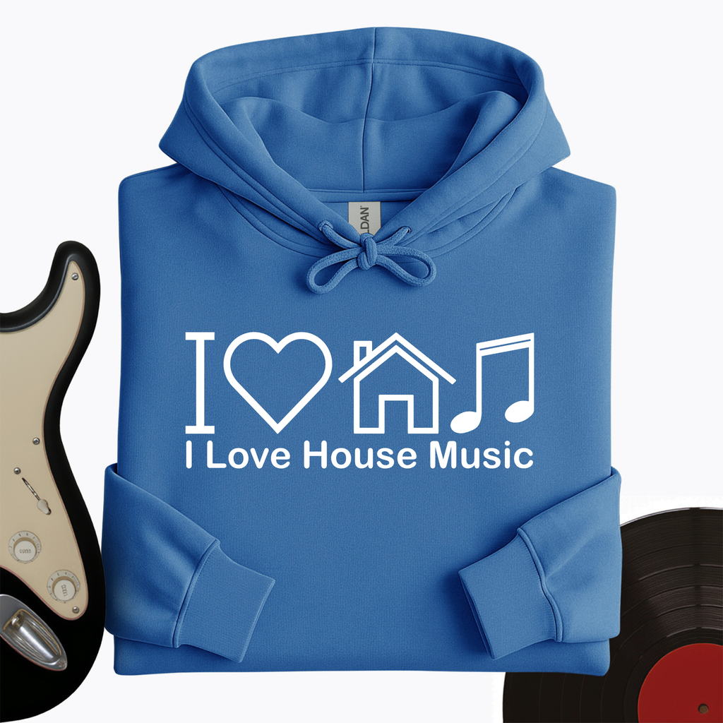 I Love House Music Hoodie product image 9