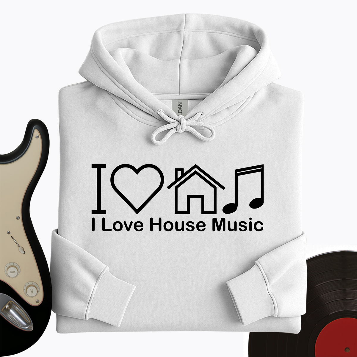I Love House Music Hoodie product image 6